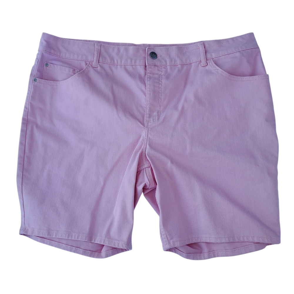 Lee Light Pink Denim Shorts 24W